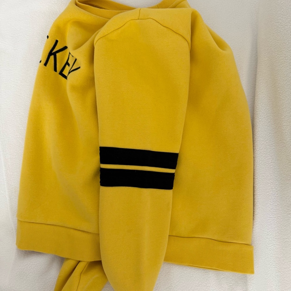 Disney Parks Mickey Sweatshirt Yellow Size Medium Unisex Graphic Embroidery - Picture 11 of 11